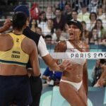 paris olympic 2024 beach volleyball fight imagine