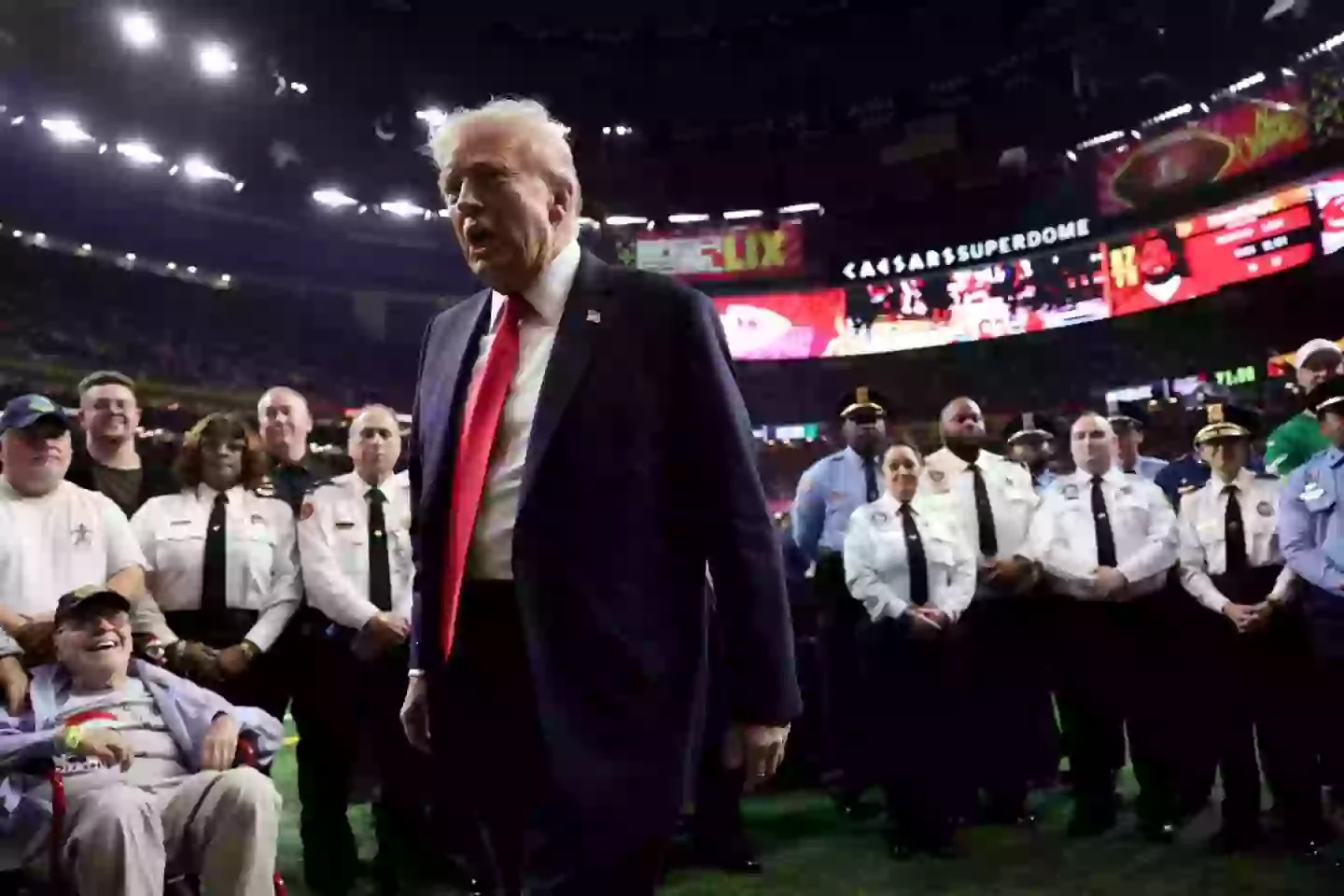 Donald Trump Attended the 2025 Super Bowl